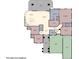 Detailed floor plan showcasing layout of bedrooms, bathrooms, kitchen, and living spaces at 653 Paloma Cir, Mesquite, NV 89027