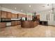 Bright and airy kitchen with a large island, stainless steel appliances and lots of storage at 653 Paloma Cir, Mesquite, NV 89027