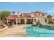 Outdoor space boasting a private swimming pool and meticulously maintained backyard at 8104 Wispy Sage Way, Las Vegas, NV 89149