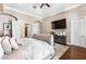 Cozy main bedroom featuring a king-size bed, stylish decor, and plenty of closet space at 9500 Balatta Canyon Ct, Las Vegas, NV 89144