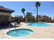 Inviting pool and spa area provides a relaxing outdoor space in this well maintained community at 1094 Paradise Resort Dr, Henderson, NV 89002