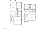 Detailed floor plan showcasing the layout of the home's multiple bedrooms, living spaces, and attached garage at 12429 Alpenglow Ct, Las Vegas, NV 89138