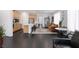 Open-concept living area featuring modern furnishings and a seamless flow, perfect for entertaining and everyday living at 12429 Alpenglow Ct, Las Vegas, NV 89138