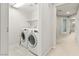 Neat laundry area with a full-size washer and dryer at 160 Lomita Heights Dr, Las Vegas, NV 89138