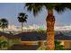Expansive Las Vegas skyline view from this elevated property framed by swaying palm trees at 2388 Kenneth Ave, Henderson, NV 89052