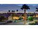 Desirable neighborhood with stunning Las Vegas skyline views, tree-lined streets, and well-maintained homes and landscaping at 2388 Kenneth Ave, Henderson, NV 89052