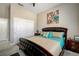 Comfortable main bedroom featuring a plush bed, soft lighting, and plenty of storage at 2625 Youngdale Dr, Las Vegas, NV 89134