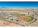 A high-angle view showcasing baseball fields and community recreation areas at 3240 Avernus Ave, Henderson, NV 89044