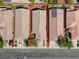 Aerial view of a well-maintained single-Gathering home with desert landscaping and a two car garage at 4124 Gliding Gulls Ave, North Las Vegas, NV 89084
