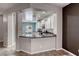 Kitchen with granite countertops, stainless steel appliances, and white cabinets at 4124 Gliding Gulls Ave, North Las Vegas, NV 89084