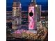 Stunning exterior shot of the Palms Casino Resort showcasing its impressive architecture and vibrant displays at 4381 W Flamingo Rd # 3818, Las Vegas, NV 89103