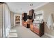 Bathroom featuring dual vanities, modern fixtures, and natural light at 7470 Eldora Av, Las Vegas, NV 89117