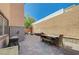 Paver patio with dining and seating areas perfect for outdoor entertaining at 7651 Anatolian St, Las Vegas, NV 89166