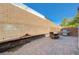 Paver patio features seating, built in bench, and a stainless steel grill at 7651 Anatolian St, Las Vegas, NV 89166
