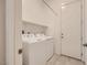 The laundry room has a washer, a dryer, and a door to the outside at 790 Sunny Sagebrush St, Henderson, NV 89011
