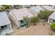 An aerial shot showcases the backyard area with low-maintenance desert landscaping at 7934 Kiskadee St, North Las Vegas, NV 89084