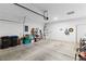 An oversized two car garage with room for parking and storage at 7934 Kiskadee St, North Las Vegas, NV 89084
