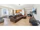 Bright and airy living room open to the dining and kitchen area, perfect for entertaining at 8255 Las Vegas Blvd # 713, Las Vegas, NV 89123