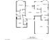 Detailed floor plan showcasing the layout including bedrooms, bathrooms, living area, and garage at 8901 Kingsmill Dr, Las Vegas, NV 89134