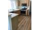 Functional kitchen features stainless steel appliances and ample counter space at 8901 Kingsmill Dr, Las Vegas, NV 89134