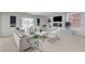 Contemporary living room with fireplace, bathed in natural light and furnished with modern decor at , Las Vegas, NV 89146
