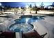 Relaxing backyard pool and spa area with ample seating, perfect for enjoying evenings outdoors at , Las Vegas, NV 89146