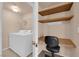 Laundry room with desk space and a washer and dryer at 10550 W Alexander Rd # 2233, Las Vegas, NV 89129