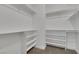 Bright walk-in closet featuring built-in shelving and ample storage space for an organized wardrobe at 1213 Star Meadow Dr, North Las Vegas, NV 89030