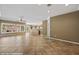 Open concept living space with kitchen view and abundant natural light at 1561 Campfire Ln, Mesquite, NV 89034