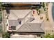 Stunning aerial view of a well-maintained home with a tile roof and an inviting outdoor lounge area at 16 Cerchio Basso, Henderson, NV 89011