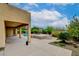 Backyard features a covered patio, pool, a spa, and a well maintained garden at 17 Stonemark Dr, Henderson, NV 89052