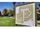Signage for the Meadows Condominium Unit Owners Association and a map of the complex at 220 Mission Newport Ln # 201, Las Vegas, NV 89107