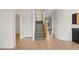 Hallway with stairs leading to the upper level of the home at 227 Palmarosa St, Henderson, NV 89015