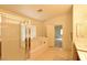 Bathroom features a walk-in shower, separate tub, and a window for natural light at 343 Dune Ridge Ave, North Las Vegas, NV 89031