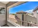 Balcony view of neighborhood and the exterior design at 3552 Coventry Gardens Dr, Las Vegas, NV 89135