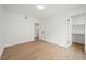 Inviting bedroom with closet and wood-look floors at 389 Umbria Way, Henderson, NV 89014