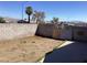 Backyard featuring a high block wall, offering a private outdoor space ready for customization at 400 National St, Henderson, NV 89015