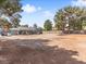 The backyard showcases a covered patio, mature trees, storage area and a perimeter block wall fence at 4620 Pacer Ave, North Las Vegas, NV 89031