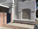 Charming exterior of a two-story home with a secure gated entrance and mature desert landscaping at 5024 Starfinder Ave, Las Vegas, NV 89108