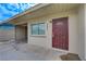 Home exterior displaying the front entrance and adjacent carport at 701 Harvard St, Las Vegas, NV 89107
