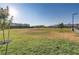 Spacious community green with young trees, walking paths, and homes in the distance at 7122 Red Gulch St, North Las Vegas, NV 89084
