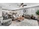 Spacious living room with plush seating, open to a modern kitchen with stainless steel appliances at , Las Vegas, NV 89138