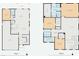 Detailed floor plan showcasing the layout of the first and second floors of the home at 10426 Mount Washington Ave, Las Vegas, NV 89166