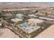 High angle of Las Vegas featuring office buildings and pool at 1100 Cypress Ridge Ln, Las Vegas, NV 89144