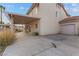 Exterior backyard with a covered patio and ample space for outdoor entertaining at 1287 Dove Tree Ct, Henderson, NV 89014