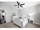 Neutral bedroom with white furniture set against neutral wall at 2325 Prometheus Ct, Henderson, NV 89074