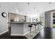 Kitchen bar with seating area, pendant lights, stainless appliances at 2325 Prometheus Ct, Henderson, NV 89074