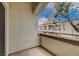 Enjoy the views from this private balcony overlooking the community buildings and well maintained landscape at 3150 Soft Breezes Dr # 2046, Las Vegas, NV 89128