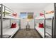 Bedroom featuring two sets of bunk beds with red pillows at 3208 Alcoa Ave, Las Vegas, NV 89102