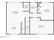 First floor plan featuring bedrooms, bathroom, laundry room, wet bar and living room at 3208 Alcoa Ave, Las Vegas, NV 89102